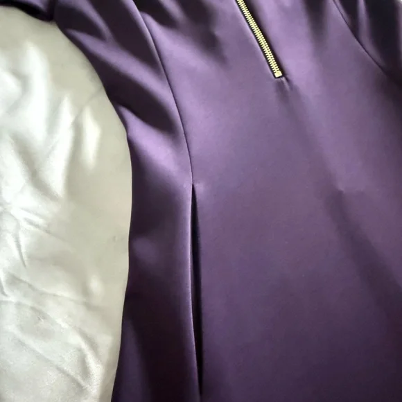 💜 DKNY💜 Fit and Flare Plum Dress size 4 - Picture 7 of 10